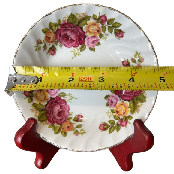 Wood & Sons 'Cottage Rose' ironstone small trinket dish, Romantic Whimsical - Picture 5 of 5